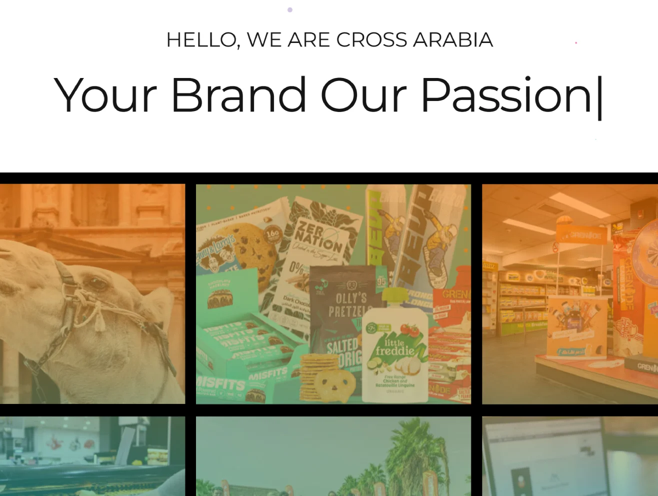 Cross Arabia healthy-food brands homepage